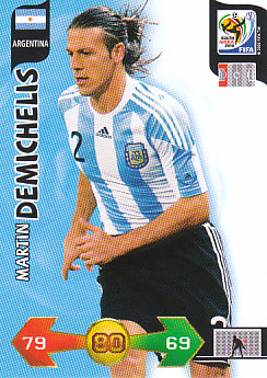 Martin Demichelis Argentina Panini 2010 World Cup #9